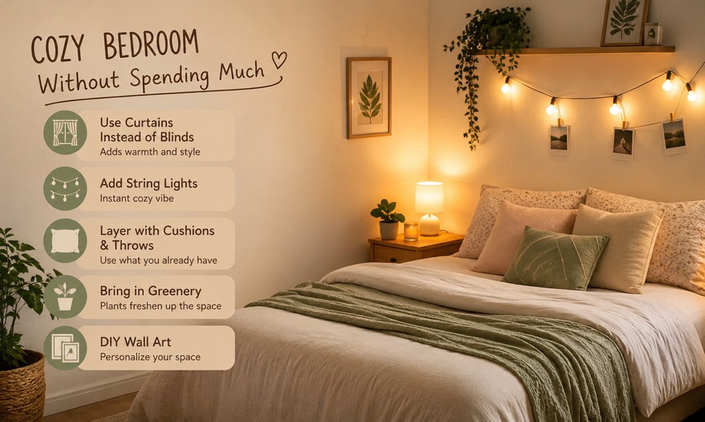 How to Make Your Bedroom Cozy Without Spending Much