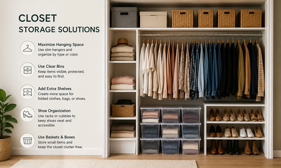 Closet Storage Solutions for Every Budget and Closet Size