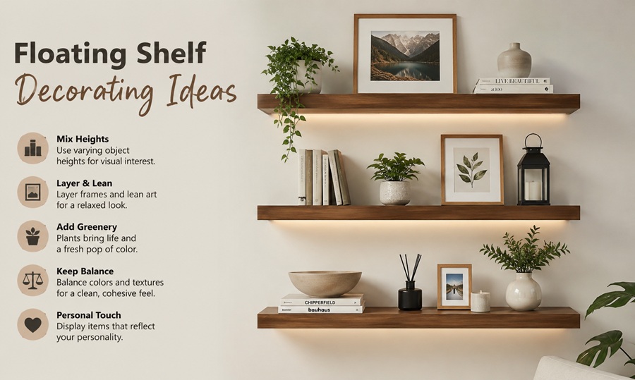 25 Floating Shelf Decorating Ideas That Actually Work